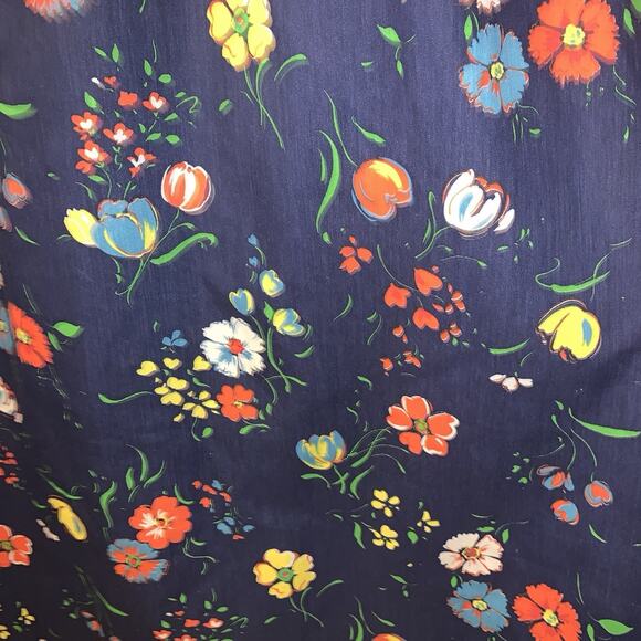 Vintage Models Housecoat Robe Snap Front Floral - Picture 6 of 6